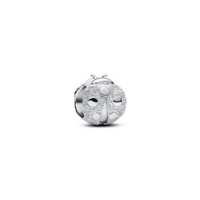 Charm Mini Pandora Mariquita Textura Plata 794527C00