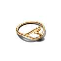 Anillo Pandora Corazón Pequeño Forma Orgánica 164361C00