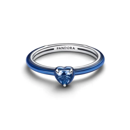 Anillo Pandora Corazón Chakra Azul 193088C03