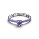 Anillo Pandora Corazón Chakra Morado 193088C04