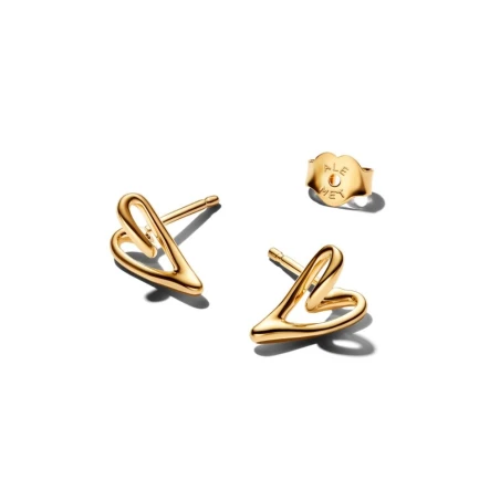 Pendientes Pandora Corazón Pequeño Forma Orgánica 264393C00