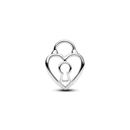 Charm Candado Corazón Filigrana Plata 794358C00