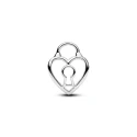 Charm Candado Corazón Filigrana Plata 794358C00