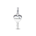 Charm Colgante Pandora Llave Corazón Opalescente 794427C01