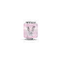 Charm Pandora Cubo Amor Cristal Murano Rosa 794433C01