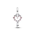 Charm Colgante Pandora Corazones Conectados y Gemas Rojas 794435C01