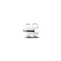Charm Mini Pandora Pieza de Puzzle Plata 794514C00