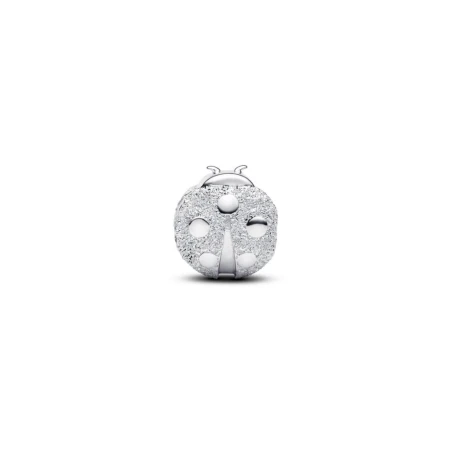 Charm Mini Pandora Mariquita Textura Plata 794527C00