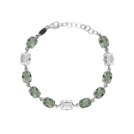 Pulsera Victoria Cruz Ombra Plata Baño Rodio y Cristales Multicolor A5488-03HP