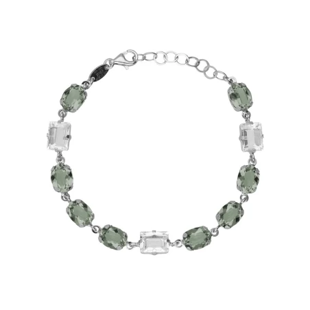 Pulsera Victoria Cruz Ombra Plata Baño Rodio y Cristales Multicolor A5488-03HP