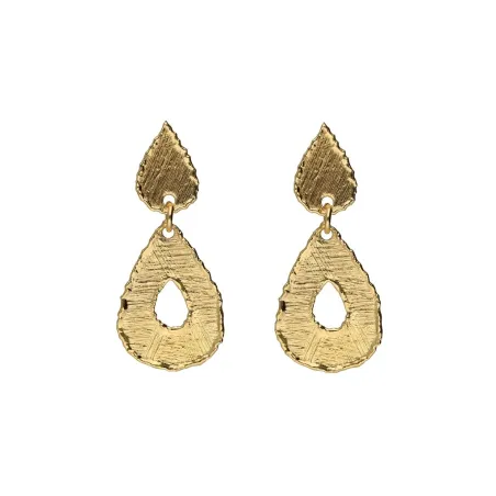 Pendientes Victoria Cruz Alaska Plata Baño Oro A5583-DT