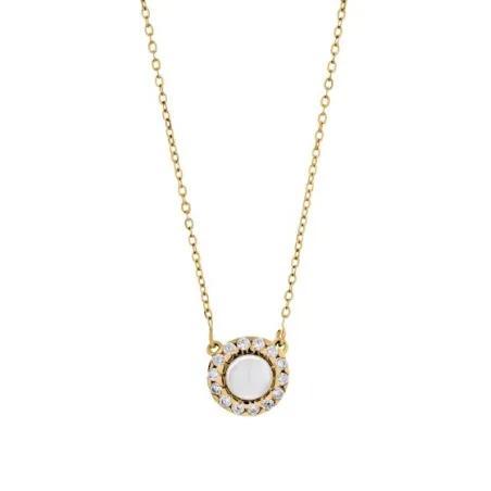 Collar Majorica Cometa Plata Baño Oro, Circonitas y Perla 15254.01.1.N37.530.1