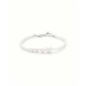 Pulsera Majorica Essence Plata Baño Rodio y Perlas...