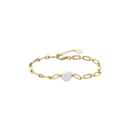 Pulsera Majorica Links Plata Baño Oro y Perla Blanca 18151.01.1.B17.531.1