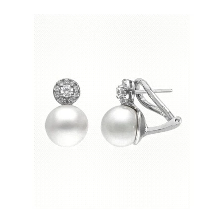 Pendientes Majorica Exquisite Plata Baño Rodio y Perla 18206.01.2.E00.907.1