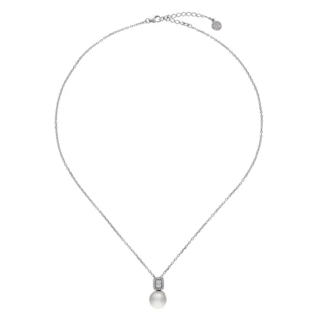 Collar Majorica Exquisite Plata Baño Rodio, Circonitas y Perla 18207.01.2.N42.530.1