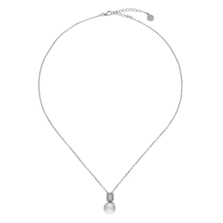 Collar Majorica Exquisite Plata Baño Rodio, Circonitas y Perla 18207.01.2.N42.530.1