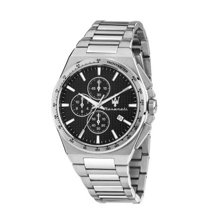 Reloj Maserati Velocitá Slim Plateado y Negro Cronógrafo Hombre R8873653004