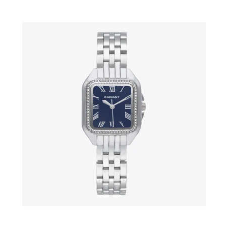 Reloj Radiant Bahamas Mujer Plateado y Azul Analógico RA643203