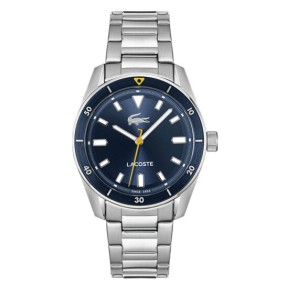 Reloj Lacoste Boston Plateado y Azul Analógico Hombre...