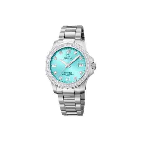 Reloj Jaguar Woman Collection Plateado y Azul Cristales Analógico J892/6