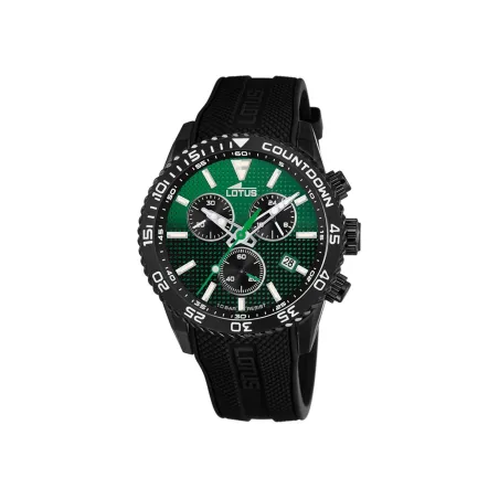 Reloj Lotus Color Negro y Verde Cronógrafo Hombre 18672/B