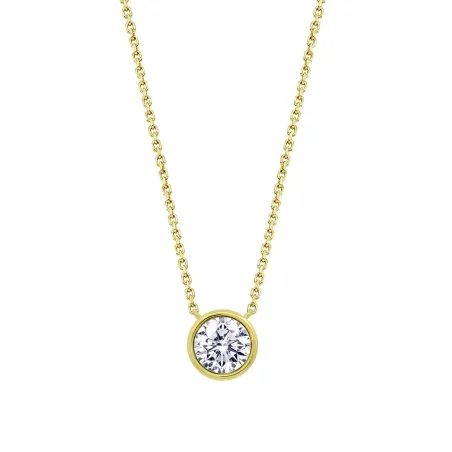 Gargantilla Lotus Silver  Plata Baño Oro y Circonitas LP2001-1/2