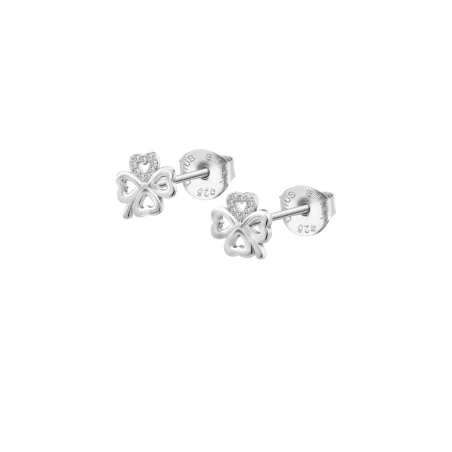 Pendientes Lotus Silver Trébol Plata y Circonitas LP3305-4/1