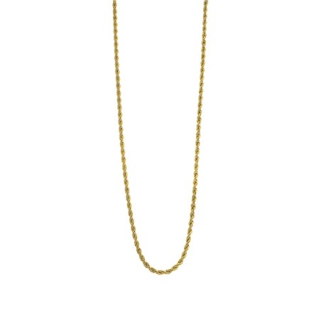 Collar Lotus Style Men In Black Acero Baño Oro Hombre LS2296-1/1