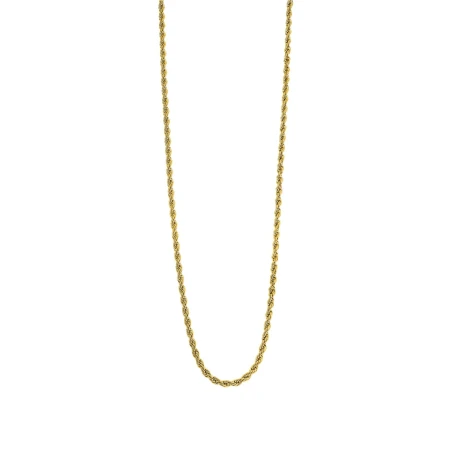 Collar Lotus Style Men In Black Acero Baño Oro Hombre LS2296-1/1