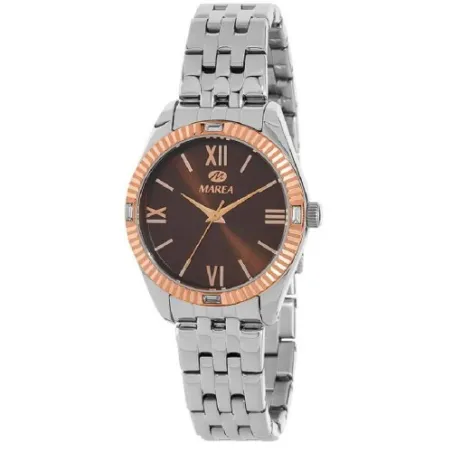 Reloj Marea Plateado y Burdeos Analógico Mujer B54276/4