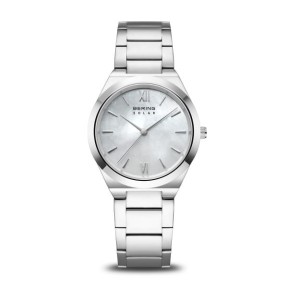 Reloj Bering Solar Plateado Analógico Mujer 19932-700