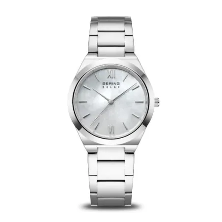 Reloj Bering Solar Plateado Analógico Mujer 19932-700