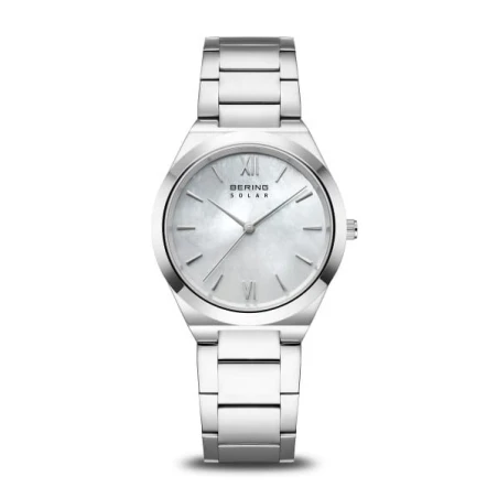 Reloj Bering Solar Plateado Analógico Mujer 19932-700