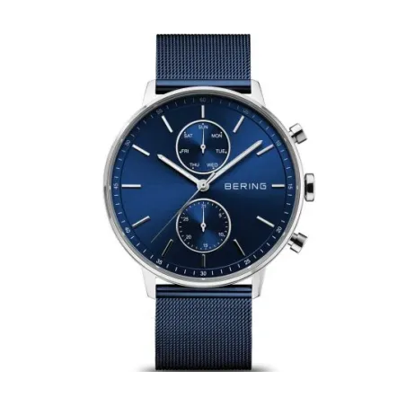 Reloj Bering Classic Azul y Plateado Analógico Hombre 13242-307
