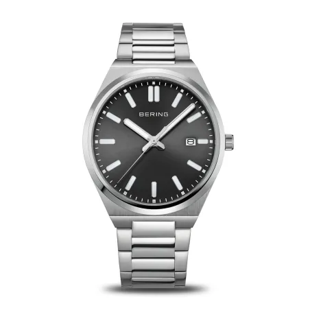 Reloj Bering Classic Plateado y Negro Analógico Hombre 17639-702