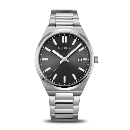 Reloj Bering Classic Plateado y Negro Analógico Hombre 17639-702
