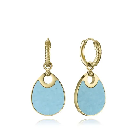 Pendientes Viceroy Fashion Reversible Acero Baño Oro y Madre Perla 15190E01012