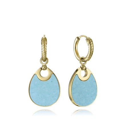 Pendientes Viceroy Fashion Reversible Acero Baño Oro y Madre Perla 15190E01012