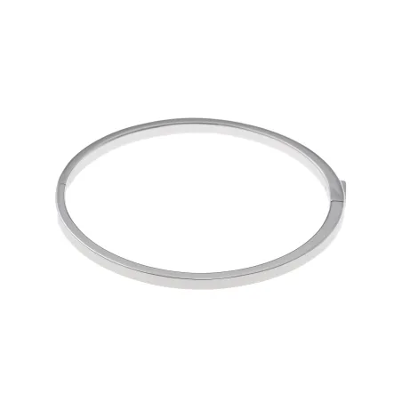 Pulsera Salvatore Tubo Cuadrado Plata Baño Rodio 268P0014