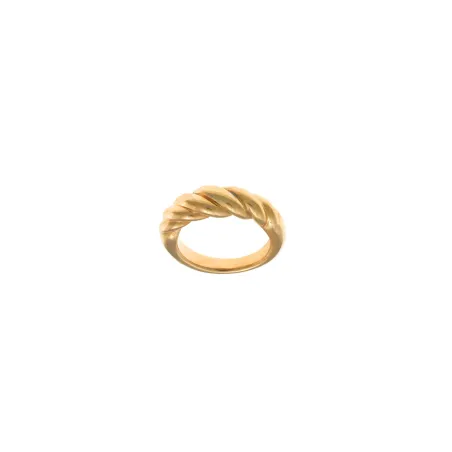 Anillo Salvatore Plata Baño oro Gallonado 112S0281