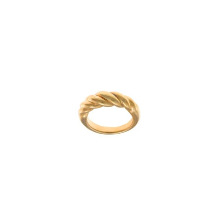 Anillo Salvatore Plata Baño oro Gallonado 112S0281