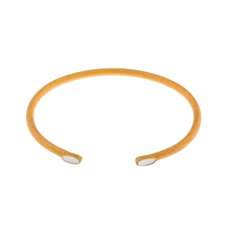 Pulsera Salvatore Caña Plata Baño Oro y Madre Perla 190P0012