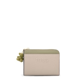 Monedero TOUS Audree Saffiano Topo y Verde 2002361443 