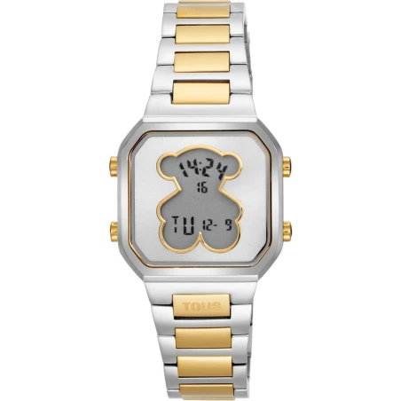 Reloj TOUS D- Bear Mini Plateado y Dorado Digital Mujer 3000148300