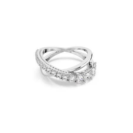 Anillo Swarovski Hiperbola Baño rodio y Cristales Blancos 5714952