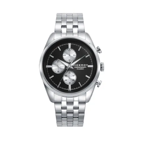 Reloj Viceroy Classic Plateado y Negro Cronógrafo Hombre 401381-57