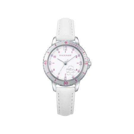 Reloj Viceroy Blanco y Plateado Corazón Analógico Niña 401318-05