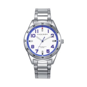 Reloj Vicero Next Plateado y Blanco Analógico Niño 401475-04