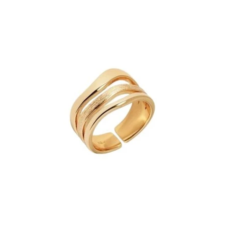Anillo Vidal&Vidal Mar 3 Tiras Baño Oro X478731214